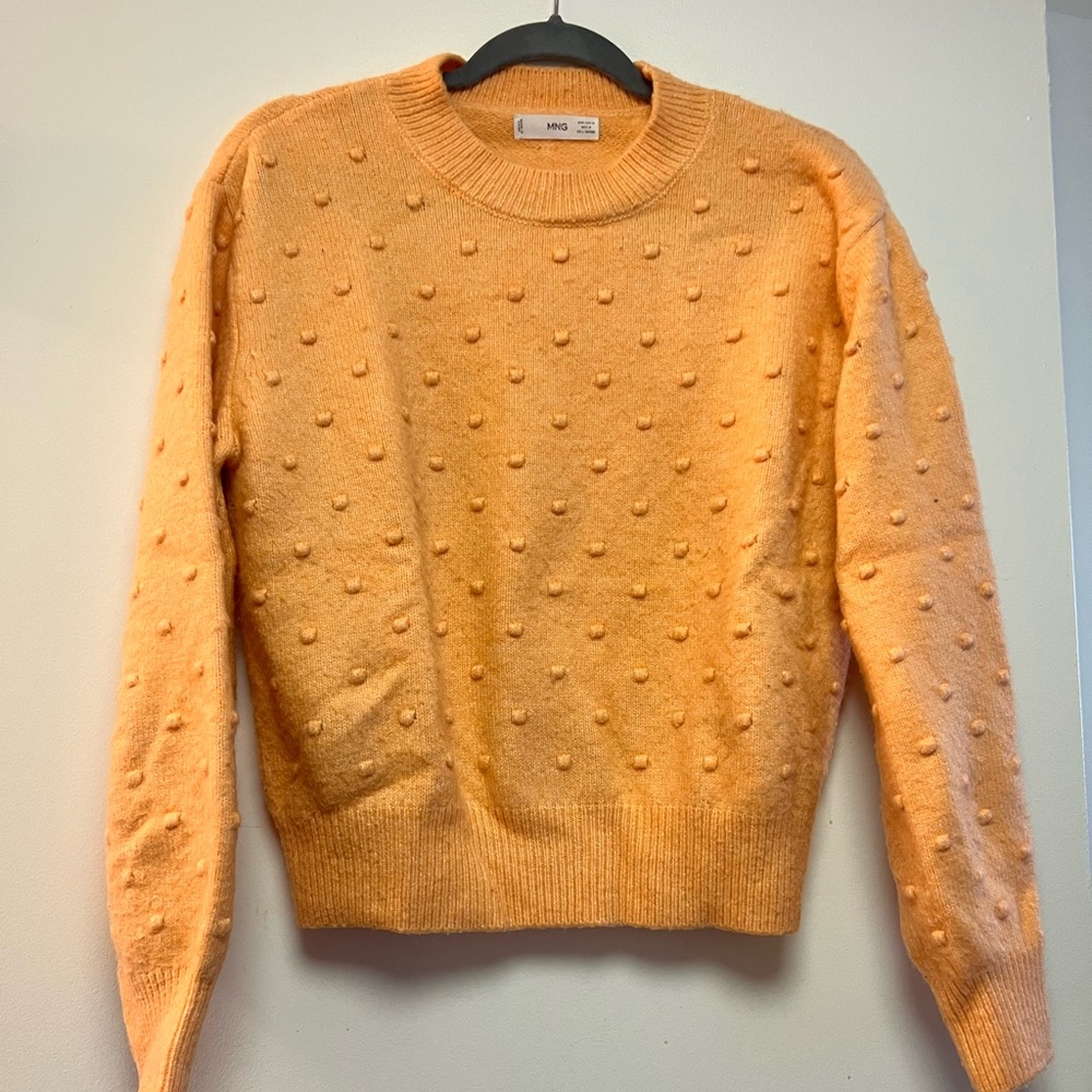 Orange patterned sweater